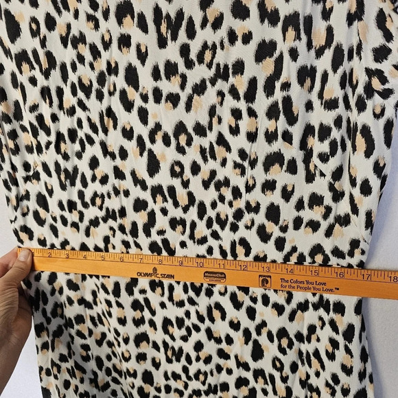 LOFT Black and White Animal Print Dress - Picture 10 of 13
